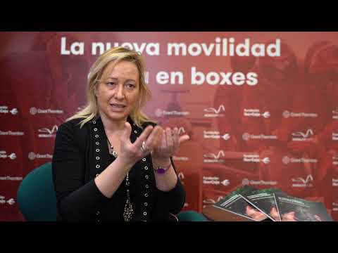 Marta Gascón del Gobierno de Aragón en el II Observatorio de la Movilidad Sostenible.