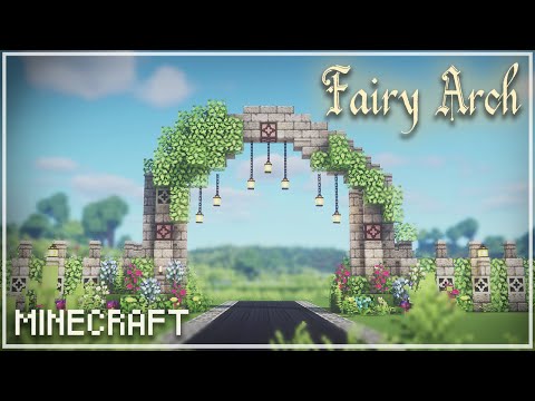 Kelpie The Fox - Aesthetic Tutorial Minecraft: Fairy Arch 🍄🌿✨ Fairytail Cottagecore Fairycore 🌸 Kelpie The Fox