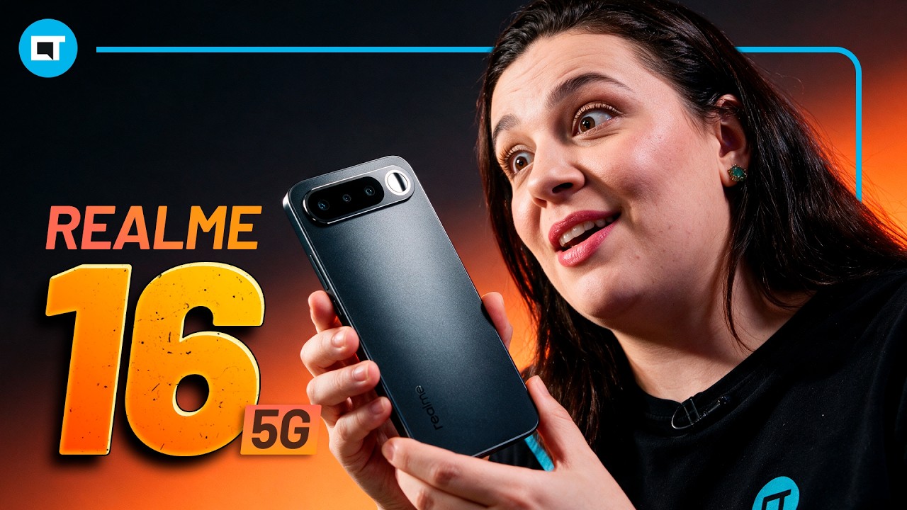 Conheça o realme 16 5G: Bateria de 6550mAh, IA e design leve