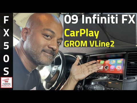 GROM Vline unboxing and install , Infiniti FX50 (CarPlay Android Auto)