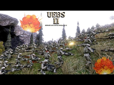 23000 Modern Soldiers VS 21000 Afrika Corp 2S. Ultimate Epic Battle Simulator 2. UEBS