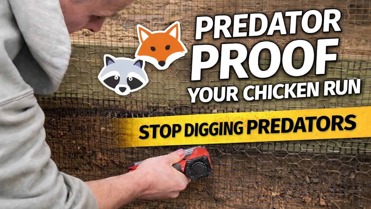 How to Predator Proof a Chicken Run | Hardware Cloth Apron Method
