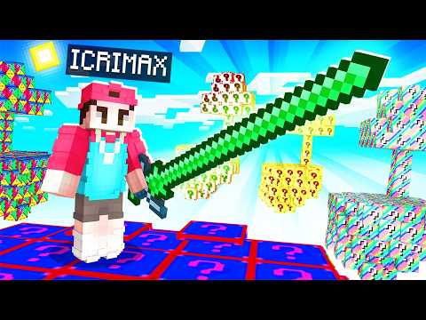 24 Stunden ÜBERLEBEN auf LUCKY BLOCK INSELN in Minecraft!