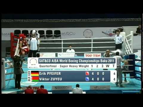 Super Heavy (+91kg) QF - Pfeifer Erik (GER) VS Zuyeu Viktar (BLR) -2011 AIBA World Champs