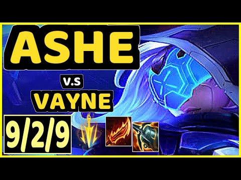 JUZINHO (ASHE) vs VAYNE - 9/2/9 KDA BOTTOM ADC GAMEPLAY - BR Ranked GRANDMASTER