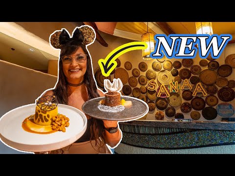Sanaa Dinner with dessert 🦒 Disney World Animal Kingdom Lodge food review