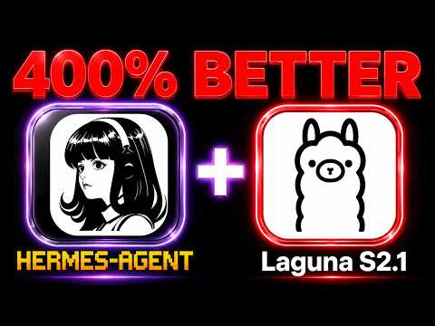 Video Thumbnail: NEW Hermes AI AGENT + Laguna S 2.1 is INSANE! 🤯