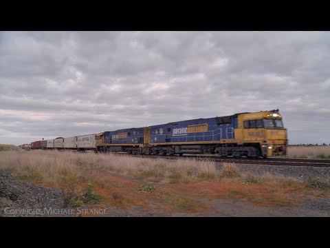 6MP4 Pacific National / TOLL Container Train (1/7/2022) - PoathTV Australian Railways