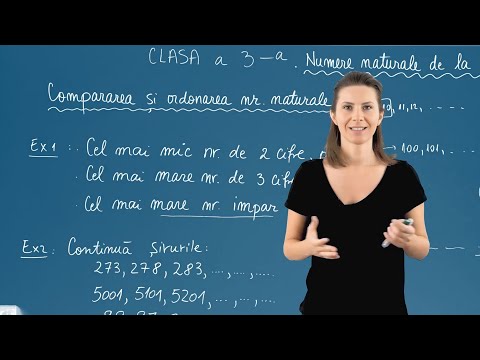 Compararea și ordonarea numerelor naturale - Exerciții - Matematica - Clasa a III-a