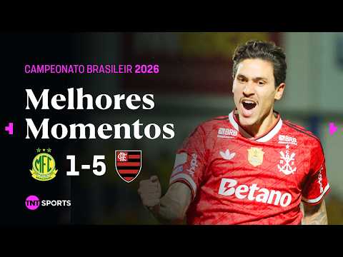 PEDRO CRAVA DOIS, MENGÃO GOLEIA E ENCOSTA NO LÍDER PALMEIRAS | MIRASSOL 1X5 FLAMENGO
