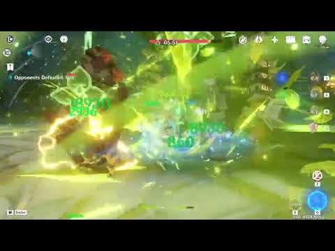 Nilou bloom with Nahida, 1000 EM Barbara