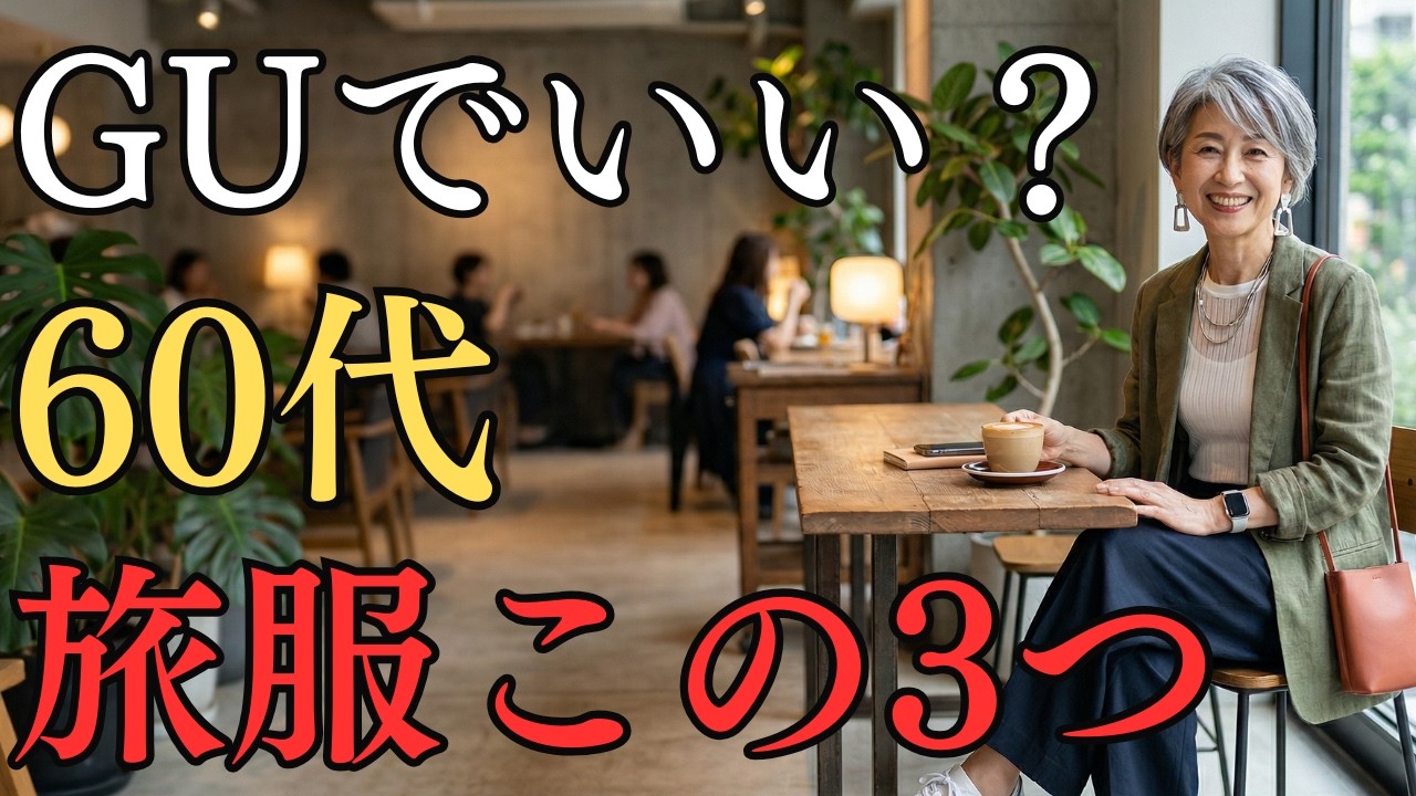 60代の旅行服はGUだけでいい？失敗しない3つの鉄則