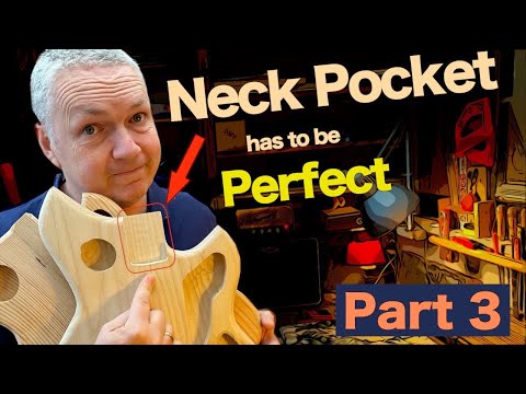 How I built my DREAM GUITAR with NO experience - NECK POCKET - Part3:9