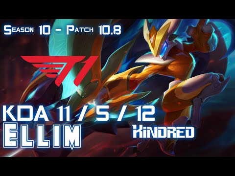 T1 Ellim KINDRED vs TRUNDLE Jungle - Patch 10.8 KR Ranked
