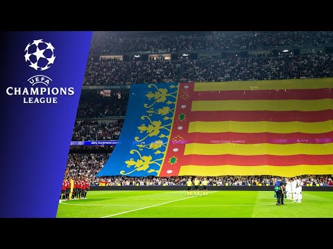 La CHAMPIONS LEAGUE se vuelca en su apoyo a las víctimas de la DANA en VALENCIA | MINUTO DE SILENCIO