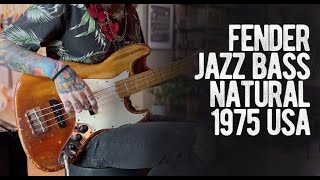 Video thumbnail for Fender Jazz Bass Natural 1975 USA by Loud Lemon Demo
