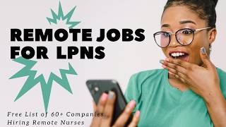Remote Jobs for LPN's - Tips for your REMOTE JOB Search