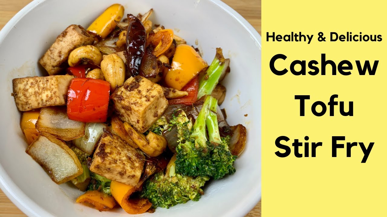 Tofu, greens & cashew stir-fry video thumbnail
