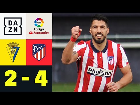 Suarez mit Traumtor! Atletico baut Vorsprung aus: Cadiz - Atletico Madrid 2:4 | La Liga | DAZN