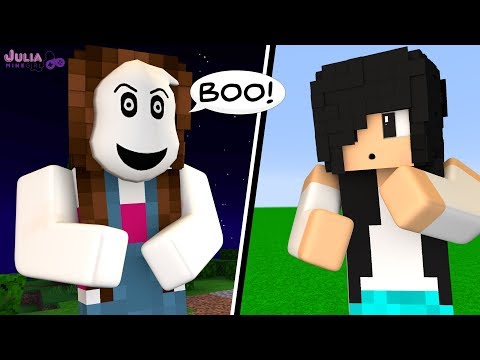 Julia MineGirl - GHOST vs HUMANS (Minecraft Minigames)