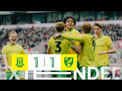 A point on the road 🔰 | Stoke City 1-1 Norwich City | Extended Highlights