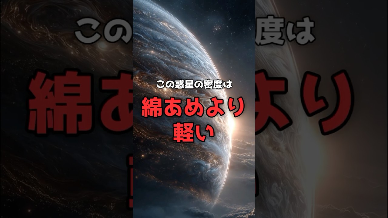 「綿あめより軽い」惑星が、宇宙に浮いている。 のサムネイル