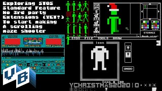 Atari ST/E  Santa Goes Berzerk #1 Exploring the STOS Standard Feature Set