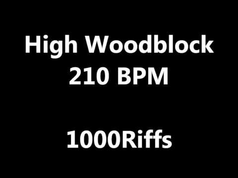 High Woodblock Metronome : 210 BPM - Beats Per Minute