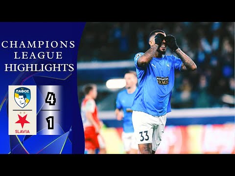 Pafos FC - SK Slavia Prague | 4-1 | Highlights | UEFA Champions League 2025-26 | Pafos Slavia Prague