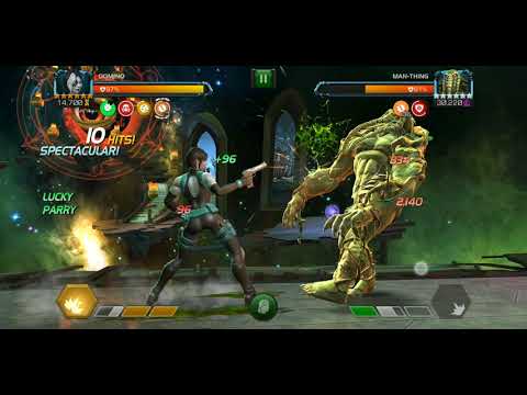 The Nexus of All Realities Domino r2 vs Man-thing Man-thing fancy kill plus sp3 of Man-thing eaten