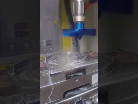 This chip fan uses air and coolant to clear up your work area!