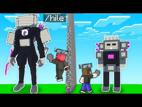 YAPI KAPIŞMALARINDA UPGRADED TITAN TV MAN İLE TROLLEDİM - Minecraft