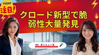 【AIニュース】クロード新型で脆弱性大量発見 | 2026年05月26日