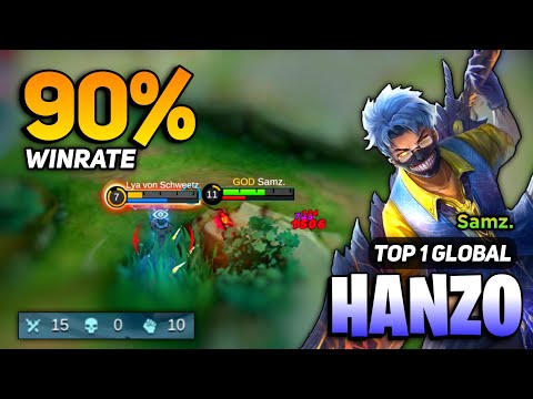 HANZO KING! Immortal Gameplay [ Hanzo Best Build Top 1 Global ] By Samz. - Mobile Legends