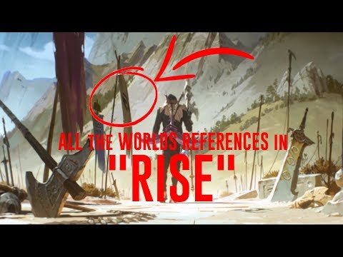 ALL the WORLDS REFERENCES in "RISE" (Worlds 2018 Song)