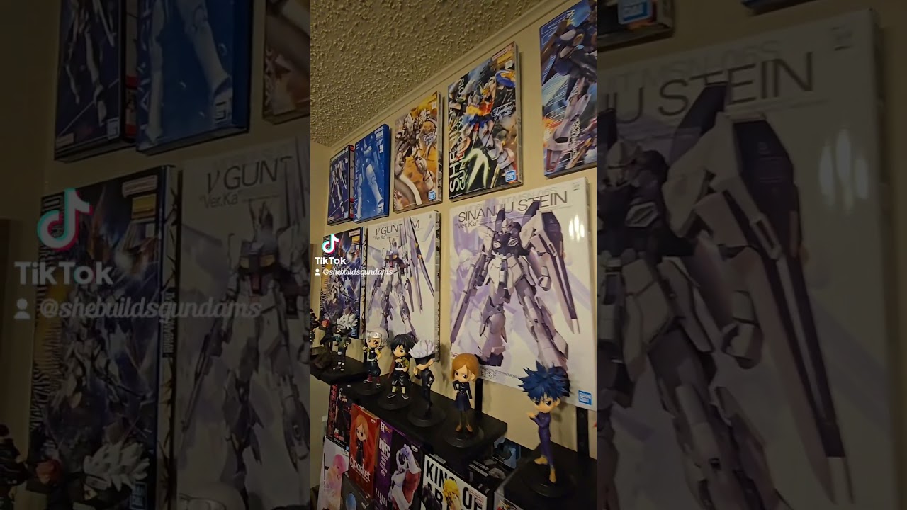 Empty gunpla boxes = Wall art!  #gunpla #gunplacommuntiy #gunplabuilder #gundam