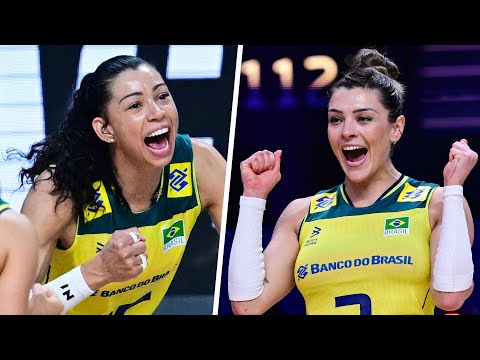 ANA CAROL & ROSAMARIA, all the points in Brasil - Italy | Volleyball Nations League