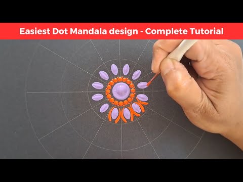 Dot Mandala for Beginners | Chakra Healing & meditation | Crown Chakra | #29 | ATM Creations