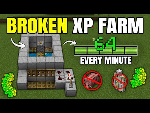 Best XP Farm EVER in Minecraft Bedrock 1.21 (MCPE - Xbox - PS)