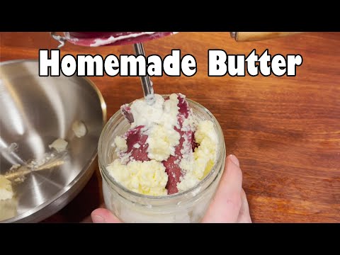 Making Homemade Butter with a Tabletop Butter Churn