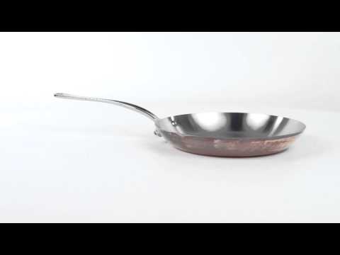 Mauviel 1830 M'heritage 150S Copper and Stainless Steel Frying Pan - 10.2"