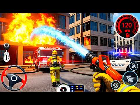 FireFighter Rescue Simulator 3D - US Emergency 911 Firetruck Driving - Android GamePlay