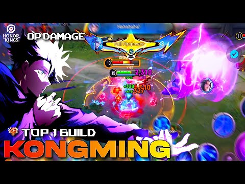 OP KONGMING SSS!! INSANE BURST DAMAGE | Top 1 Kongming Build | HoK