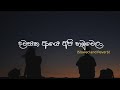 Dawasaka Aye Api Hamu Wela පාලුව රජකරනා Slowed Reverb Sudeera Dilshan Mrrevibe