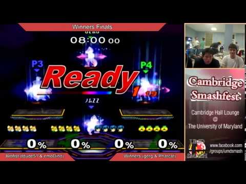 UMD Smashfest 12/13/13 - Brofist (tdude51 & emoDinosaur) vs Team Winners (Gerg & Phatcat) WFs