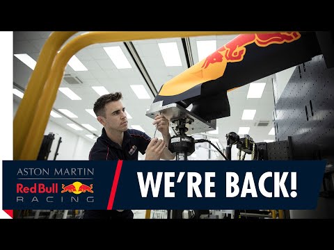 We're back at the Red Bull Racing factory and ready to Charge On!