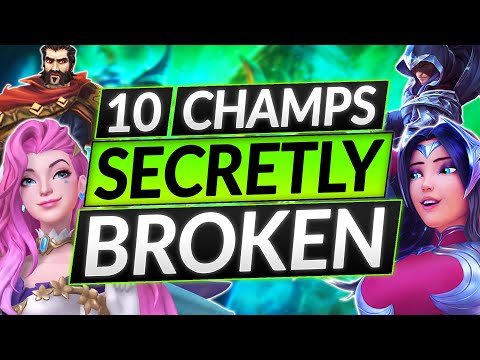10 SECRETLY BROKEN Champions of ALL ROLES - NEW PATCH 12.11 - LoL Tier List Guide