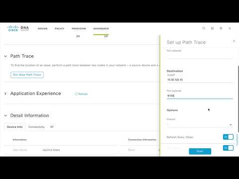 How to Run a Path Trace in Cisco DNA Center Assurance for Network Troubleshooting
