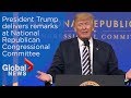 Trump delivers remarks at the National Republican Congressional Committee (FULL SPEECH)