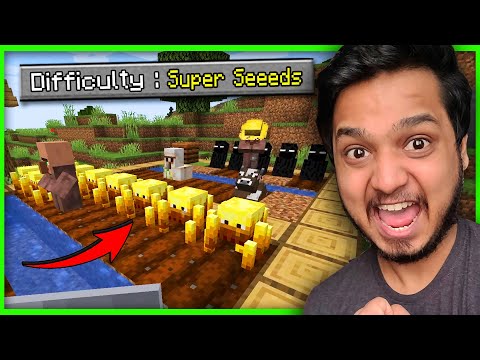 Beating Minecraft But We Can FARM ANY MOB (Hindi) "Ender Dragon Seed"